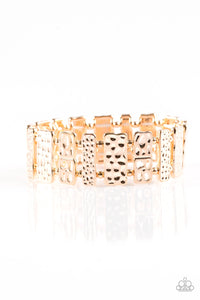 Paparazzi "Domino Effect" Rose Gold Bracelet Paparazzi Jewelry
