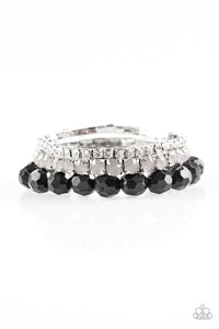 Paparazzi "Beautiful Bravado" Black Bracelet Paparazzi Jewelry