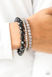 Paparazzi "Beautiful Bravado" Black Bracelet Paparazzi Jewelry