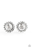 Paparazzi "Away We GLOW!" White Post Earrings Paparazzi Jewelry