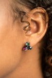 Paparazzi VINTAGE VAULT "Everything Must GLOW!" Purple Post Earrings Paparazzi Jewelry