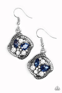 Paparazzi "Prestigious Shimmer" Blue Earrings Paparazzi Jewelry