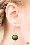 Paparazzi "Keepin It Cali" Green Necklace & Earring Set Paparazzi Jewelry