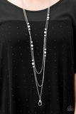 Paparazzi "Be In The GLOW" White Lanyard & Earring Set Paparazzi Jewelry