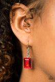 Paparazzi "Dining With Divas" Red Earrings Paparazzi Jewelry
