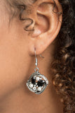 Paparazzi "Prestigious Shimmer" Black Earrings Paparazzi Jewelry