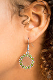 Paparazzi "Be Bubbly" Green Earrings Paparazzi Jewelry