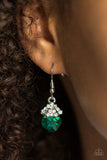 Paparazzi "The Show Must GLOW On!" Green Earrings Paparazzi Jewelry