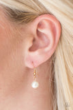 Paparazzi "Celebrity Treatment" Gold Necklace & Earring Set Paparazzi Jewelry