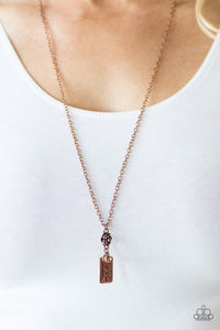 Paparazzi "Love Is Patient" Copper Necklace & Earring Set Paparazzi Jewelry