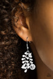 Paparazzi "Make You VINE" White Earrings Paparazzi Jewelry