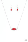 Paparazzi "Desert Idol" Red Necklace & Earring Set Paparazzi Jewelry