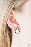 Paparazzi "Poshly Princess" White Post Earrings Paparazzi Jewelry