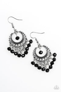 Paparazzi "Meet Me In Paradise" Black Earrings Paparazzi Jewelry