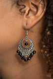 Paparazzi "Meet Me In Paradise" Black Earrings Paparazzi Jewelry