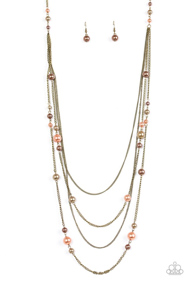 Paparazzi Classical Refinement Multi Necklace And Earring Set