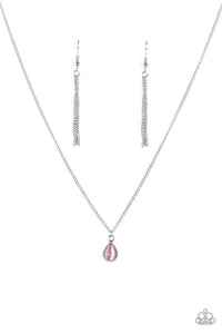 Paparazzi "A Drop In The Ocean" Pink Necklace & Earring Set Paparazzi Jewelry