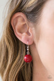 Paparazzi "Keepin It Cali" Red Necklace & Earring Set Paparazzi Jewelry