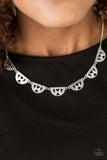 Paparazzi "Egyptian Empire" Silver Necklace & Earring Set Paparazzi Jewelry