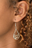 Paparazzi "Egyptian Empire" Silver Necklace & Earring Set Paparazzi Jewelry