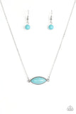 Paparazzi "Desert Idol" Blue Necklace & Earring Set Paparazzi Jewelry