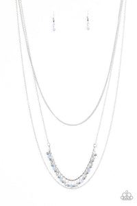 Paparazzi VINTAGE VAULT "Simply Serene" Blue Necklace & Earring Set Paparazzi Jewelry