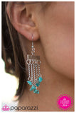 Paparazzi "Natural-Born Bombshell" Blue 001FQ Earrings Paparazzi Jewelry