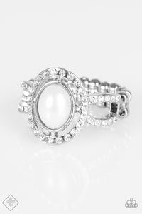 Paparazzi "Fairytale Shimmer" FASHION FIX White Ring Paparazzi Jewelry