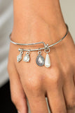 Paparazzi "Gracefully Graceful" White Bracelet Paparazzi Jewelry