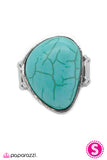 Paparazzi "Heart of the Earth" Blue Turquoise Ring Paparazzi Jewelry