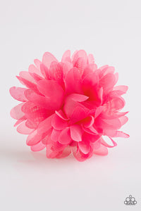 Paparazzi "Nothing BUD Trouble" Pink Hair Clip Paparazzi Jewelry