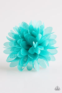 Paparazzi "Nothing BUD Trouble" Blue Flower Hairband Clip Paparazzi Jewelry