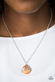 Paparazzi "Bubbles Over" Orange Necklace & Earring Set Paparazzi Jewelry