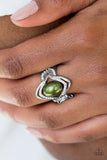 Paparazzi "Positively Posh" Green Ring Paparazzi Jewelry