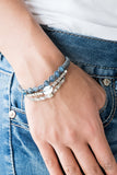 Paparazzi "Trendy Tourist" Blue Bracelet Unisex Paparazzi Jewelry