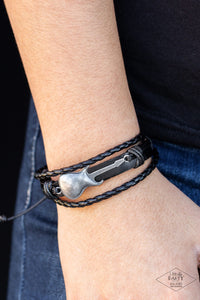 Paparazzi "Lead Guitar" Black Bracelet Unisex Paparazzi Jewelry