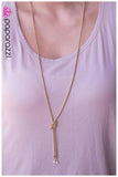 Paparazzi "Thrown for a Loop" White Necklace & Earring Set Paparazzi Jewelry