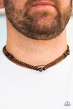 Paparazzi VINTAGE VAULT "Vitality" Brown Urban Necklace Unisex Paparazzi Jewelry