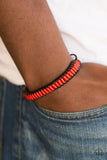 Paparazzi "TRAIL Tracker" Red Urban Bracelet Unisex Paparazzi Jewelry