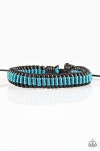 Paparazzi "Trail Tracker" Blue Urban Bracelet Unisex Paparazzi Jewelry