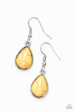 Paparazzi "Sandstone Symphony" Yellow Earrings Paparazzi Jewelry