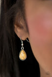 Paparazzi "Sandstone Symphony" Yellow Earrings Paparazzi Jewelry