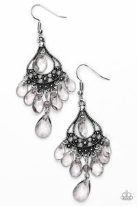 Paparazzi "Glamour Genie" Silver Earrings Paparazzi Jewelry