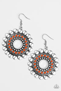 Paparazzi "Wildly Serene" Orange Earrings Paparazzi Jewelry