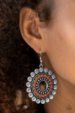 Paparazzi "Wildly Serene" Orange Earrings Paparazzi Jewelry