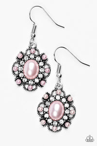 Paparazzi VINTAGE VAULT "Blooming Romance" Pink Earrings Paparazzi Jewelry