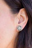 Paparazzi "Garden Glee" Silver Post Earrings Paparazzi Jewelry