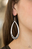 Paparazzi "SHIMMER-Dipping" Silver Earrings Paparazzi Jewelry