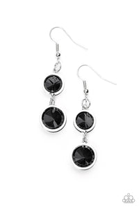 Paparazzi "Glitter Glamorous" Black Earrings Paparazzi Jewelry