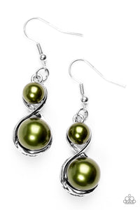 Paparazzi "Set The Stage" Green Earrings Paparazzi Jewelry